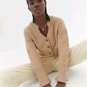 BDG Beige Button-Up Women's Cardigan